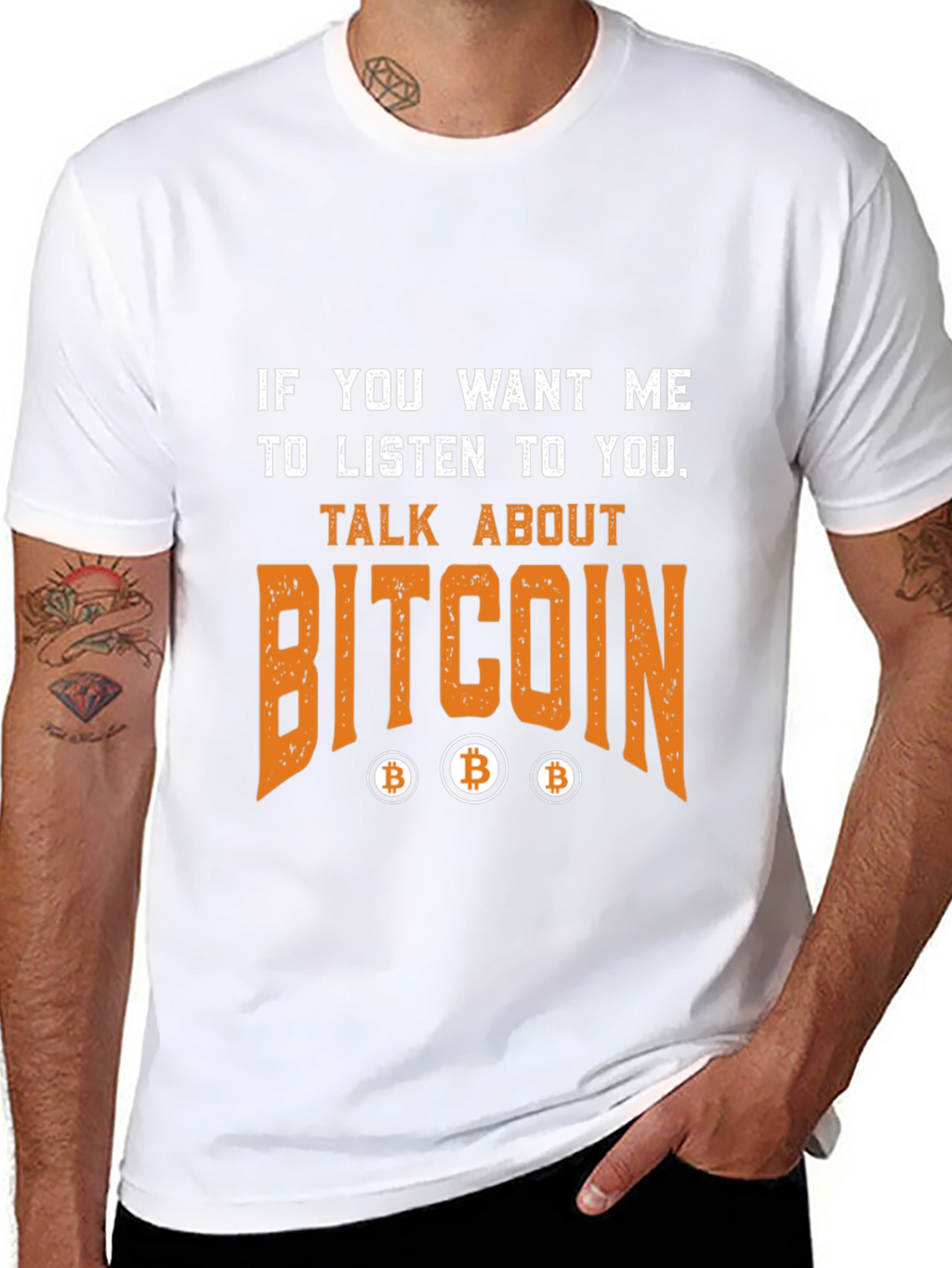Bitcoin Graphic T-Shirt - Cryptocurrency Enthusiast Tee
