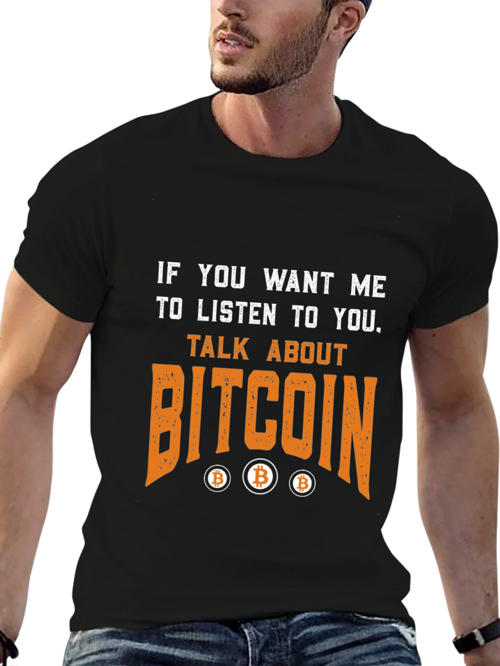 Bitcoin Graphic T-Shirt - Cryptocurrency Enthusiast Tee