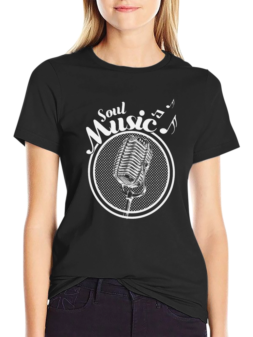 Soul Music Microphone Graphic T-Shirt