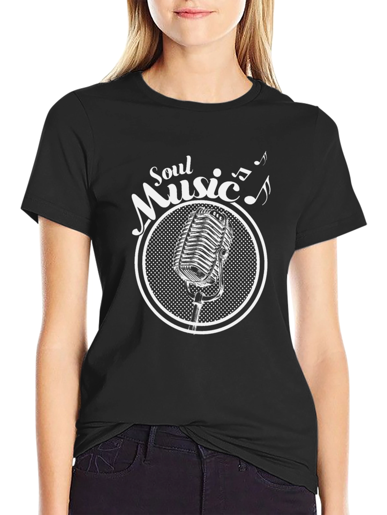 Soul Music Microphone Graphic T-Shirt