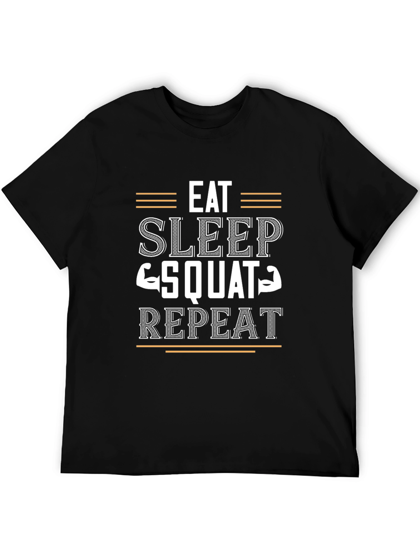 Eat Sleep Squat Repeat Gym Workout T-Shirt