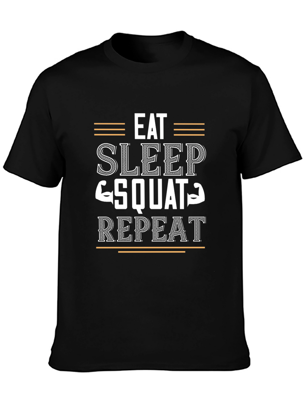 Eat Sleep Squat Repeat Gym Workout T-Shirt