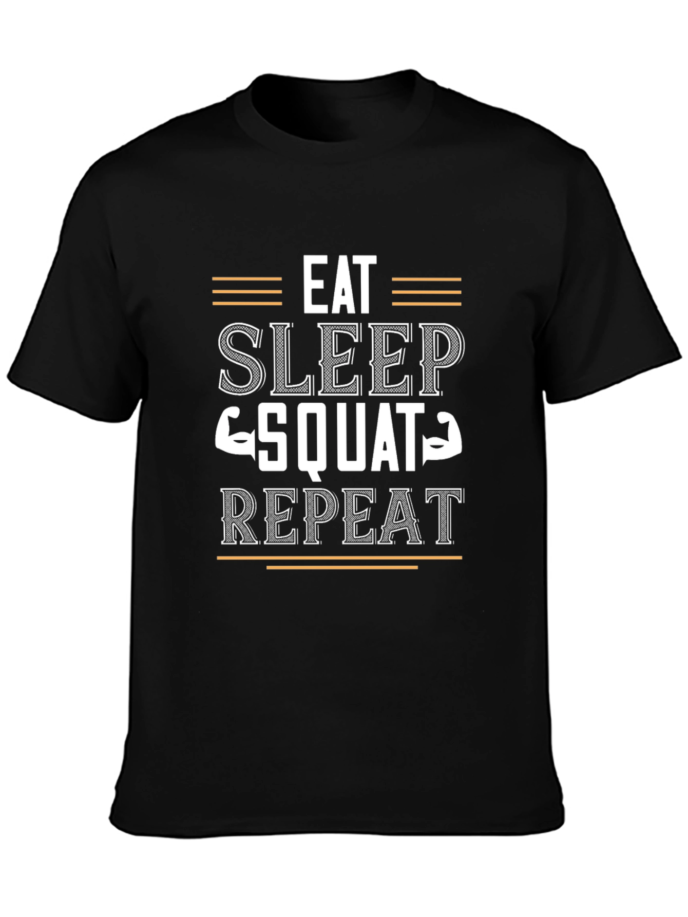 Eat Sleep Squat Repeat Gym Workout T-Shirt