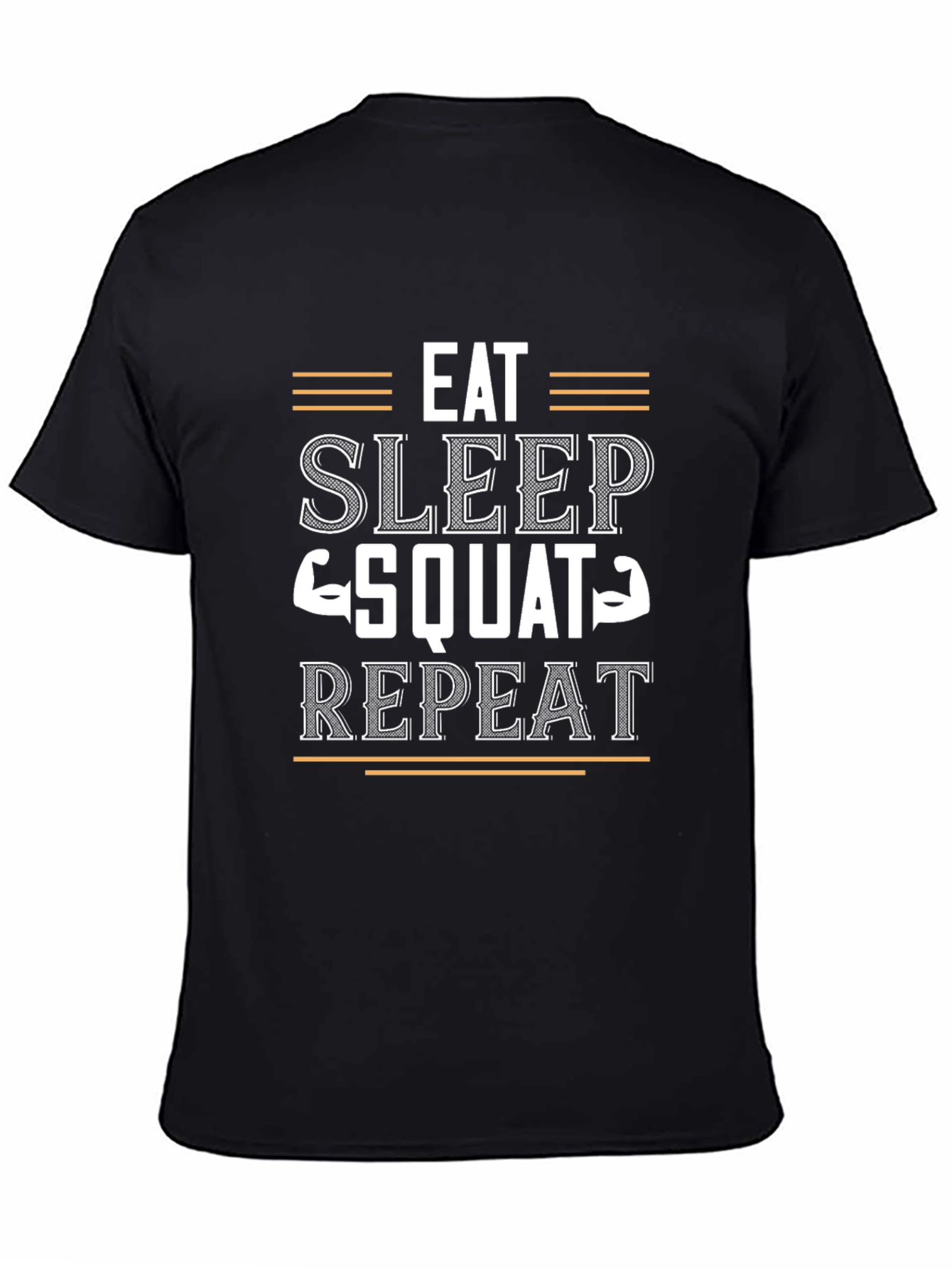 Eat Sleep Squat Repeat Gym Workout T-Shirt