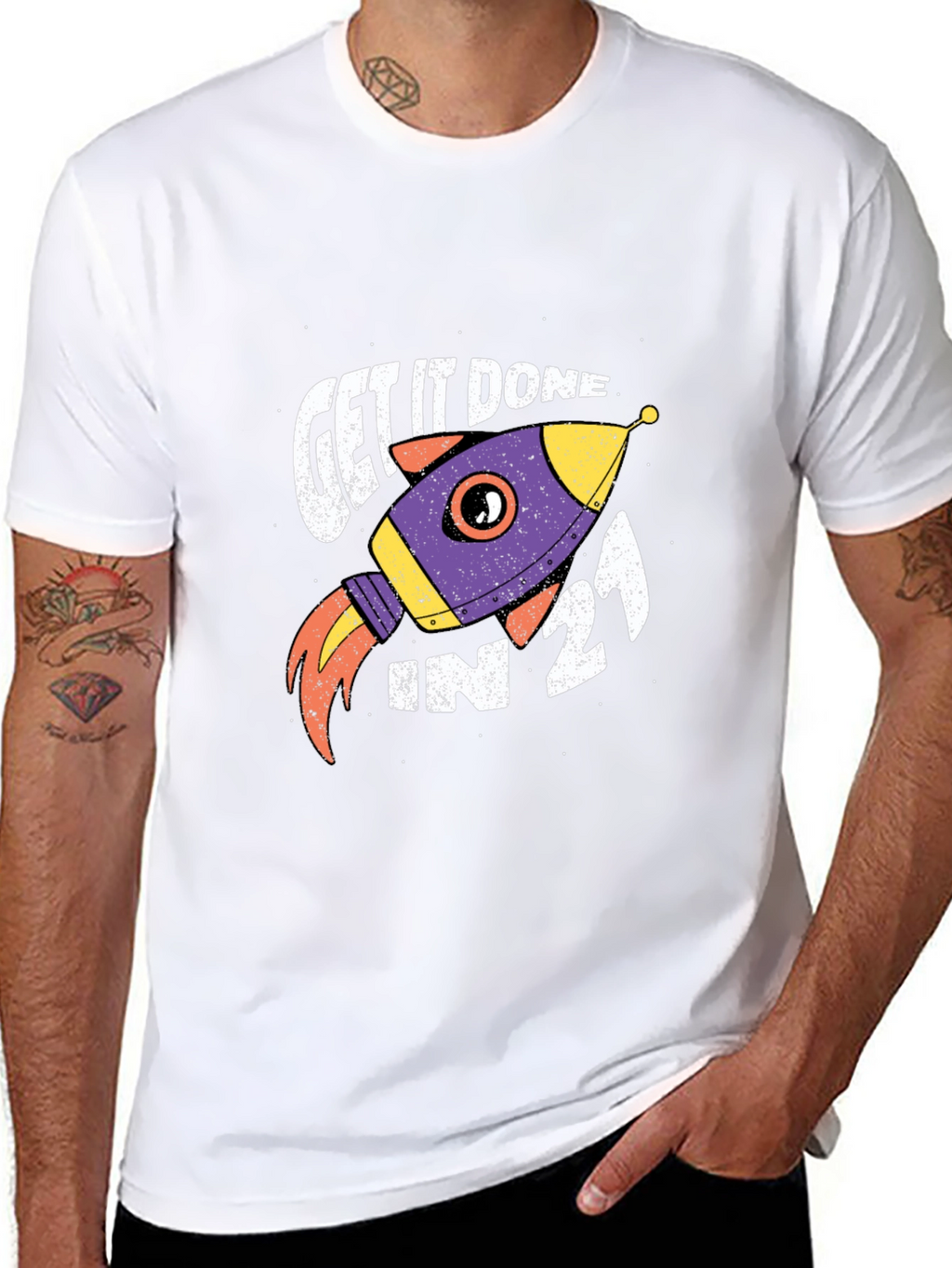 Get it Done Rocket Graphic Tee
