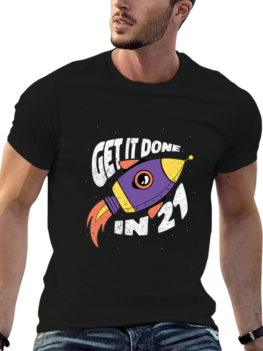Get it Done Rocket Graphic Tee