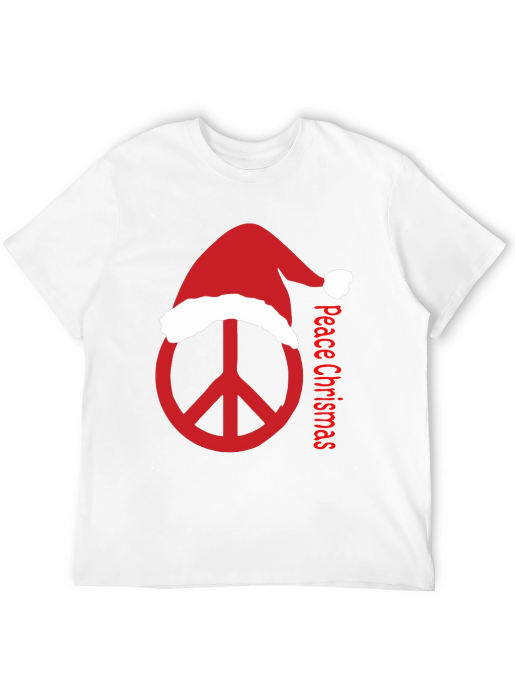 Peace Christmas T-Shirt - Holiday Peace Sign Tee