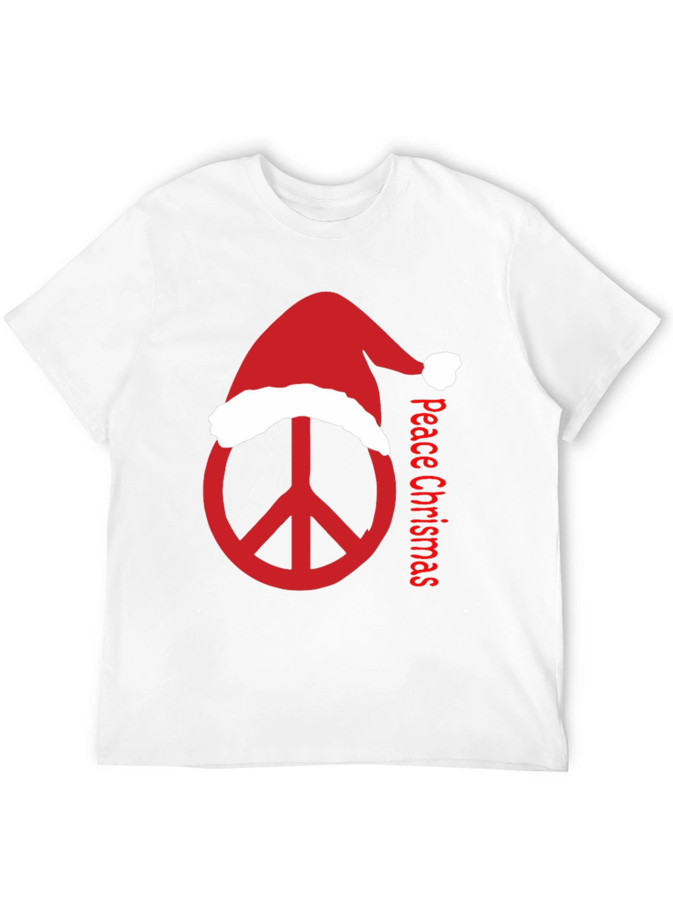 Peace Christmas T-Shirt - Holiday Peace Sign Tee