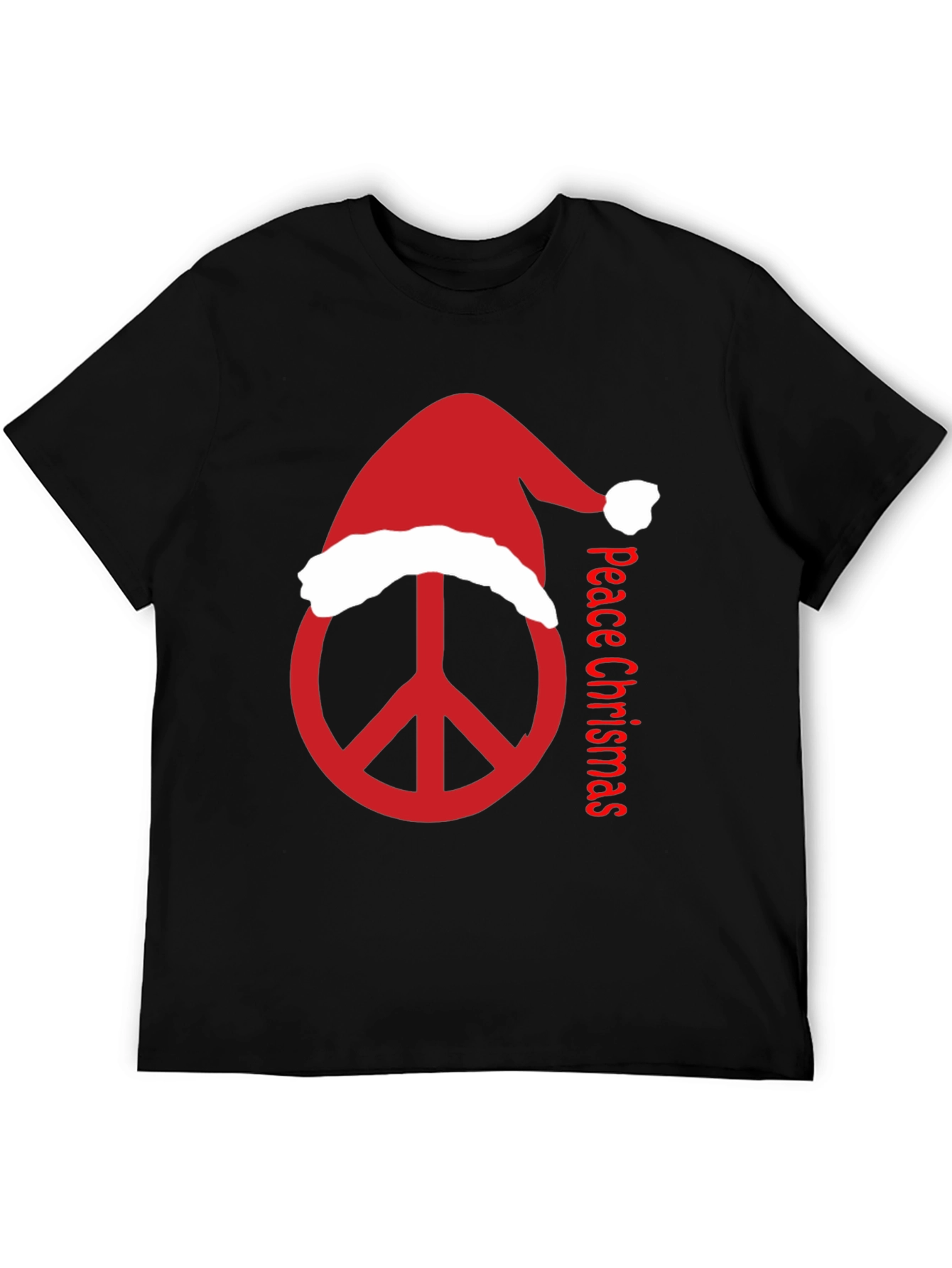 Peace Christmas T-Shirt - Holiday Peace Sign Tee