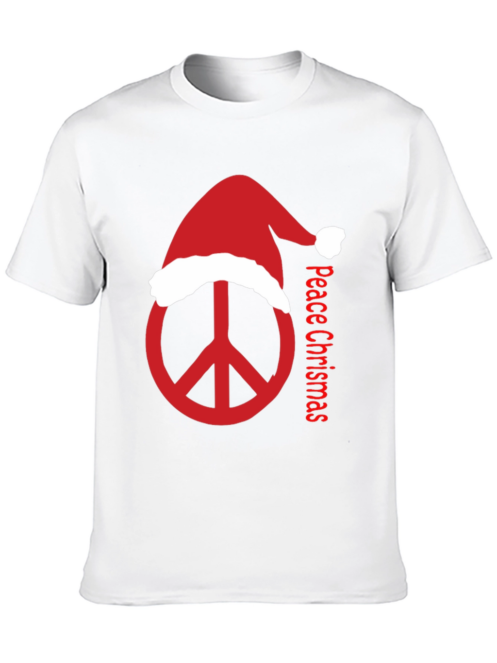 Peace Christmas T-Shirt - Holiday Peace Sign Tee
