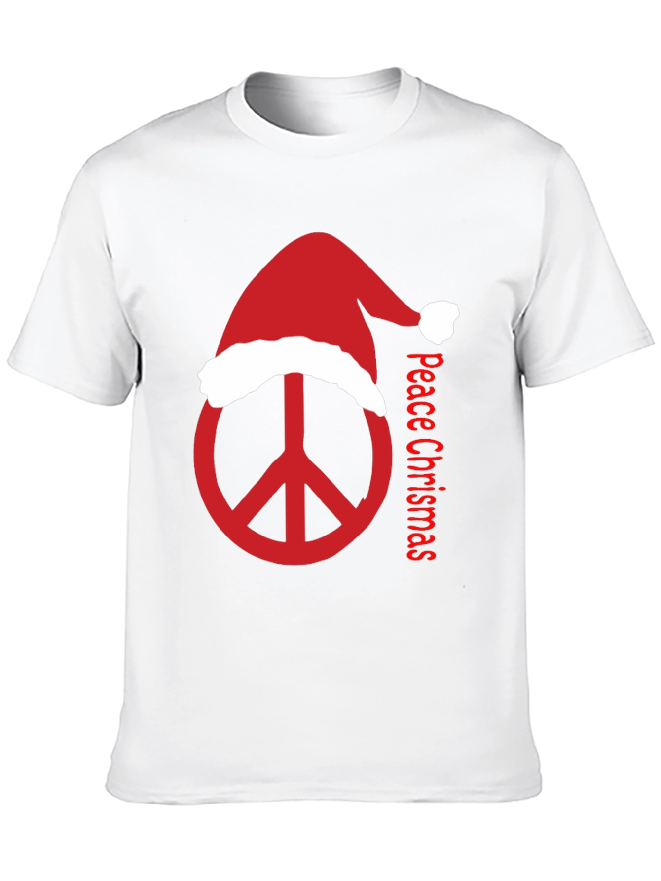 Peace Christmas T-Shirt - Holiday Peace Sign Tee
