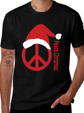 Peace Christmas T-Shirt - Holiday Peace Sign Tee