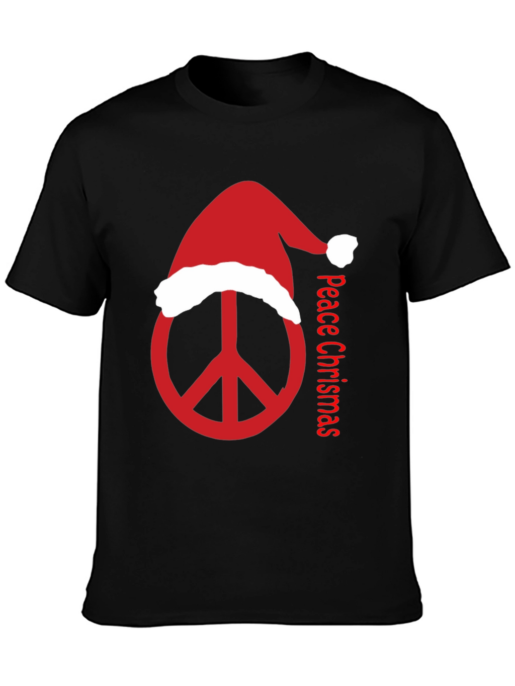 Peace Christmas T-Shirt - Holiday Peace Sign Tee