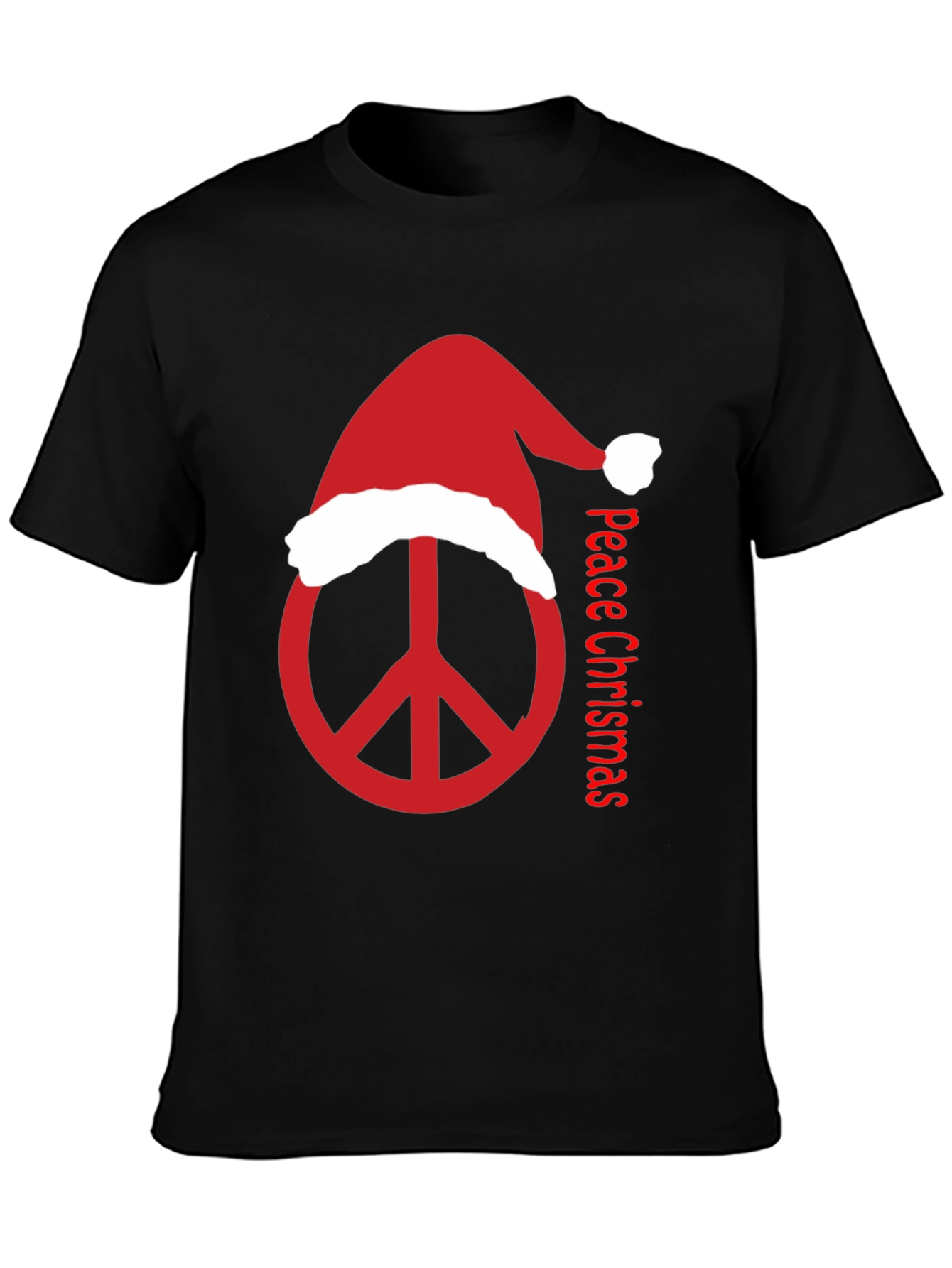 Peace Christmas T-Shirt - Holiday Peace Sign Tee