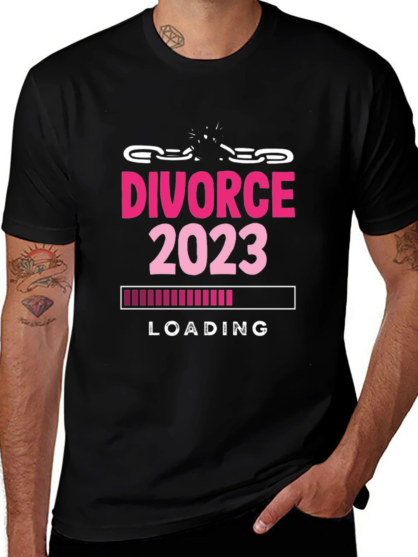 Divorce 2023 Loading T-Shirt Funny Breakup Tee