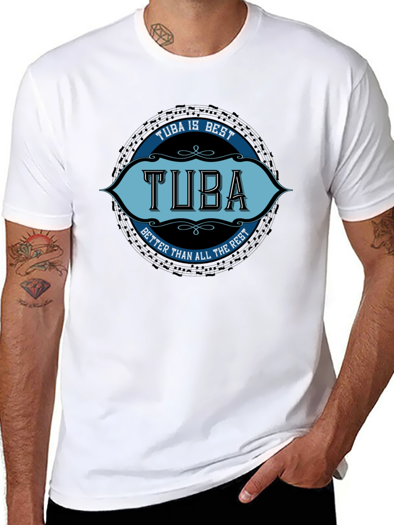 Tuba is Best Black T-Shirt