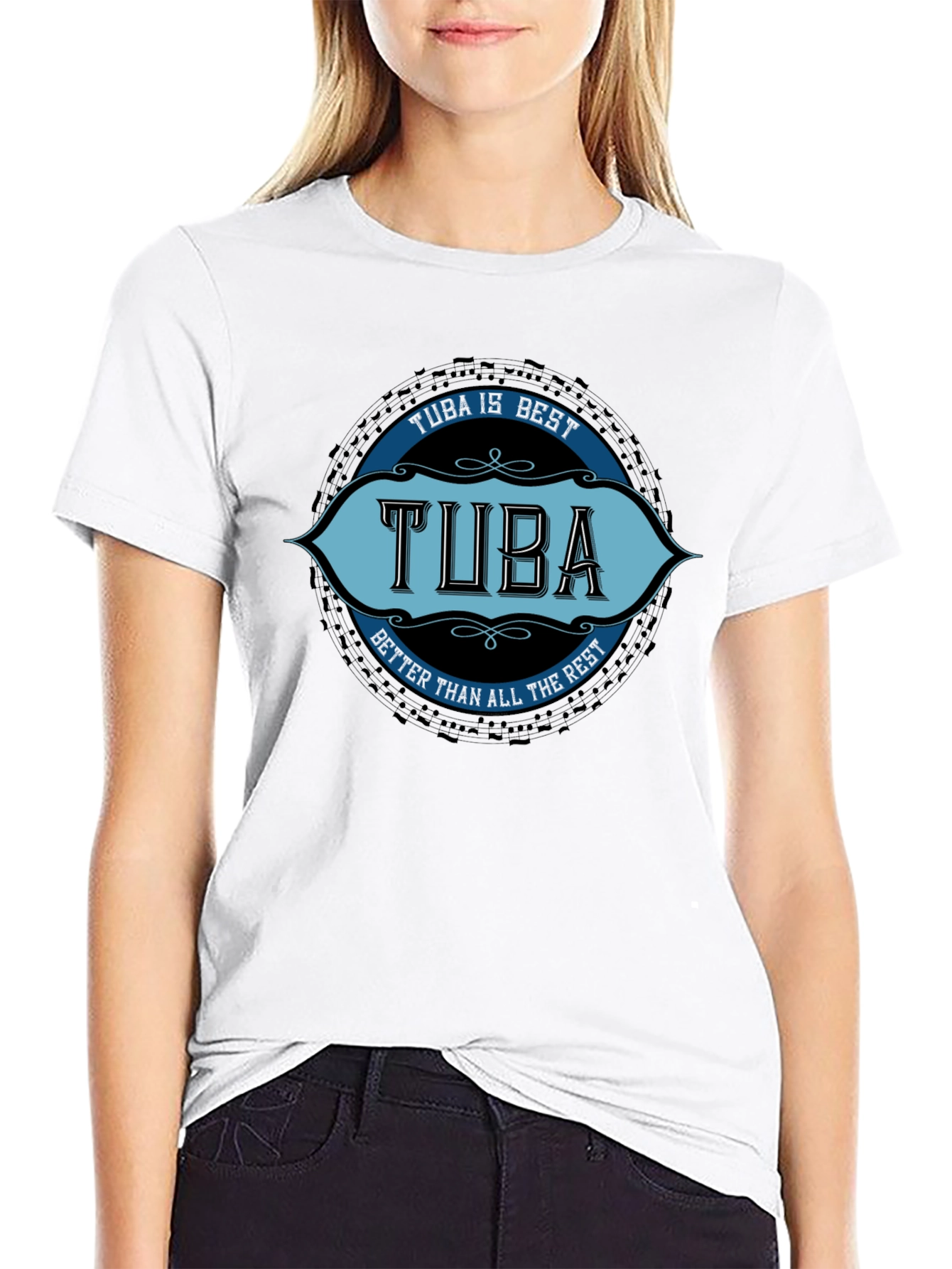 Tuba is Best Black T-Shirt
