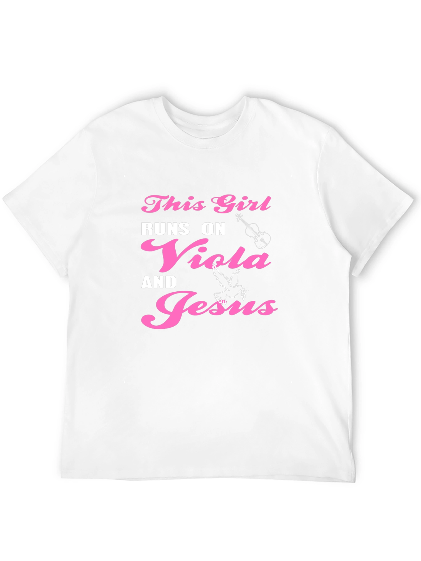 This Girl Runs On Viola And Jesus T-Shirt