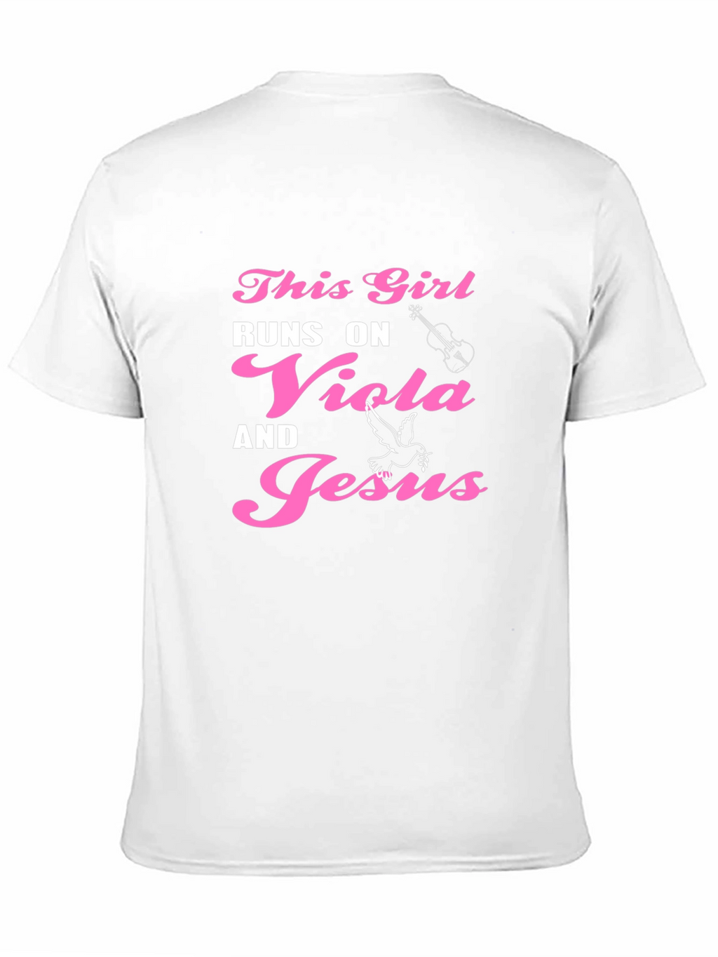 This Girl Runs On Viola And Jesus T-Shirt