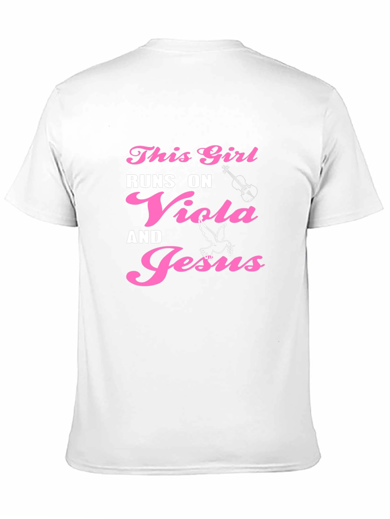 This Girl Runs On Viola And Jesus T-Shirt