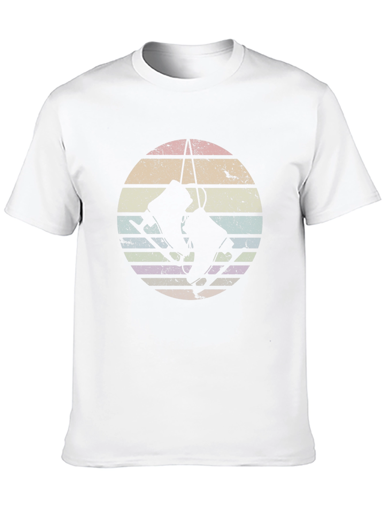 Vintage Retro Ski Lift Graphic T-Shirt