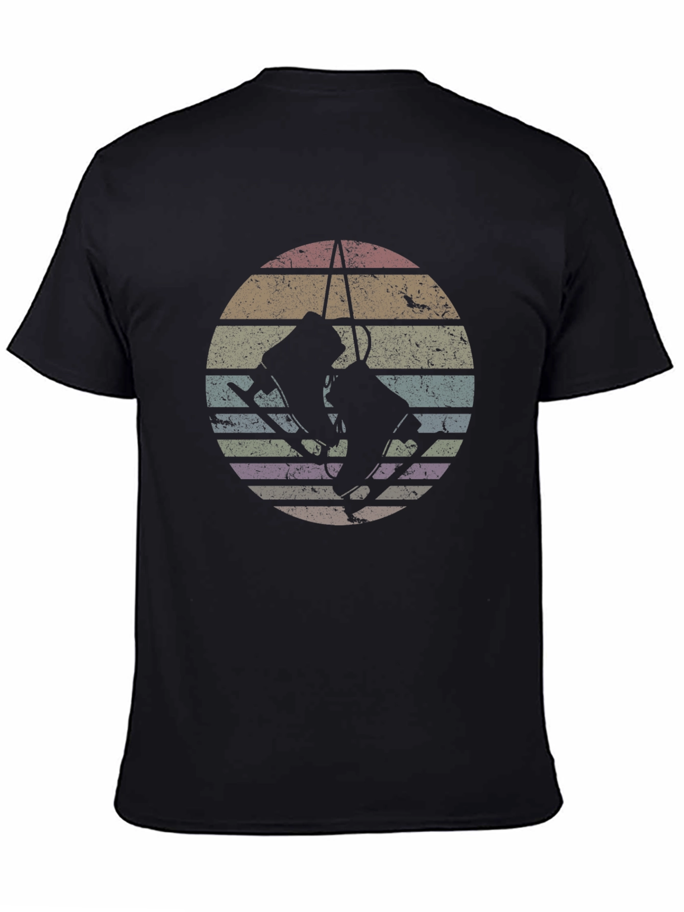 Vintage Retro Ski Lift Graphic T-Shirt