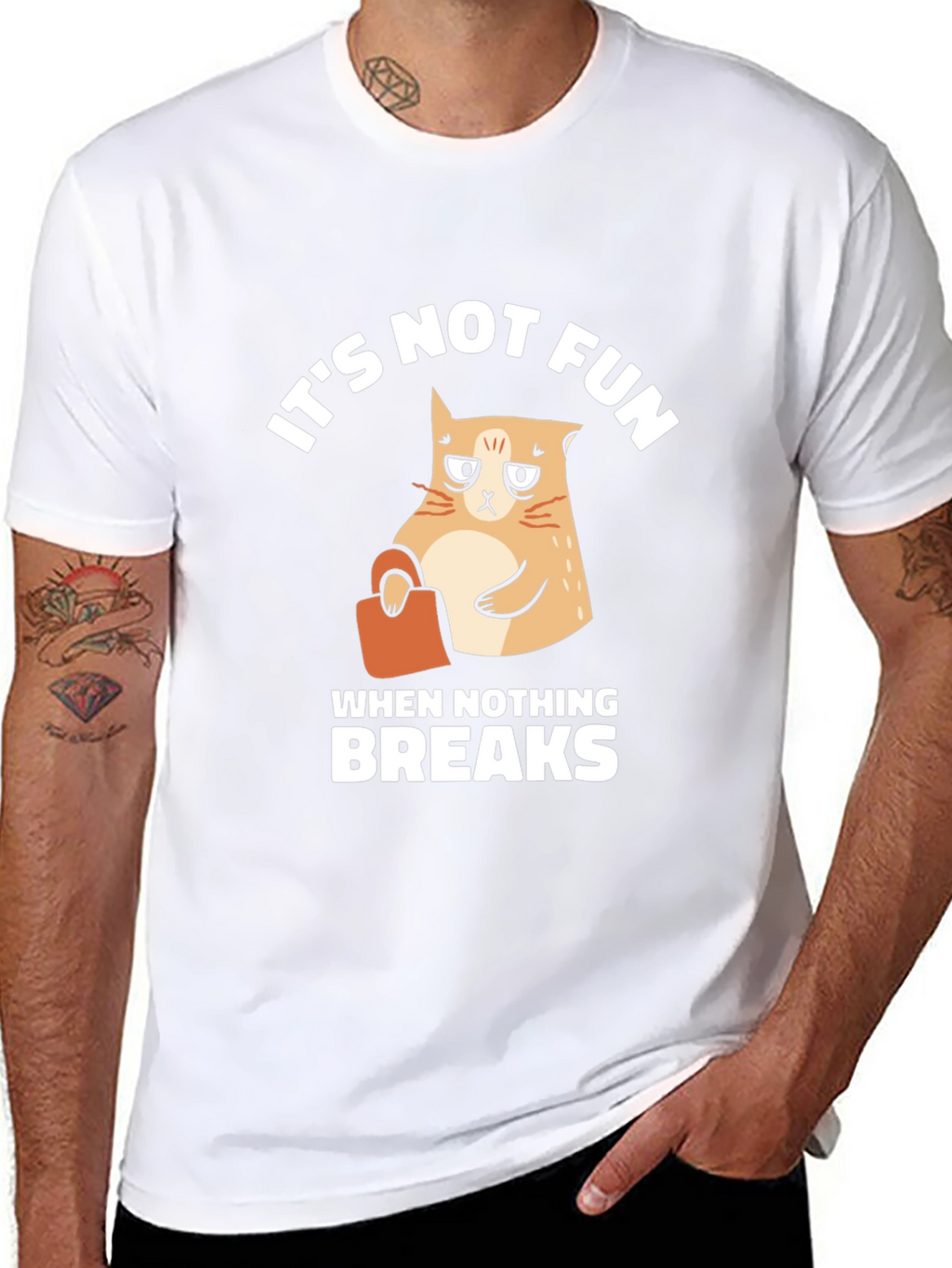 Its Not Fun Cat Graphic T-Shirt