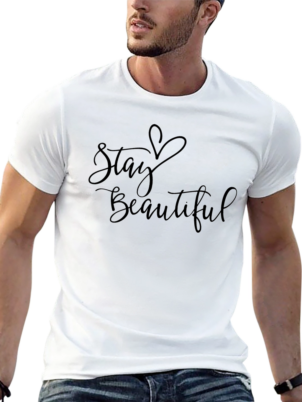 Stay Beautiful Graphic T-Shirt - Stylish Unisex Tee
