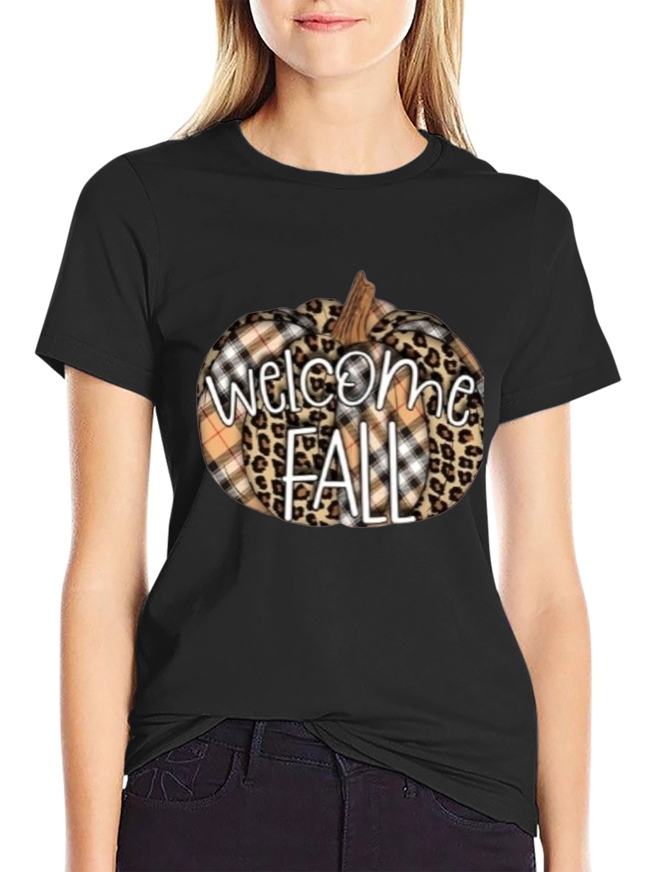 Welcome Fall Pumpkin Graphic Tee