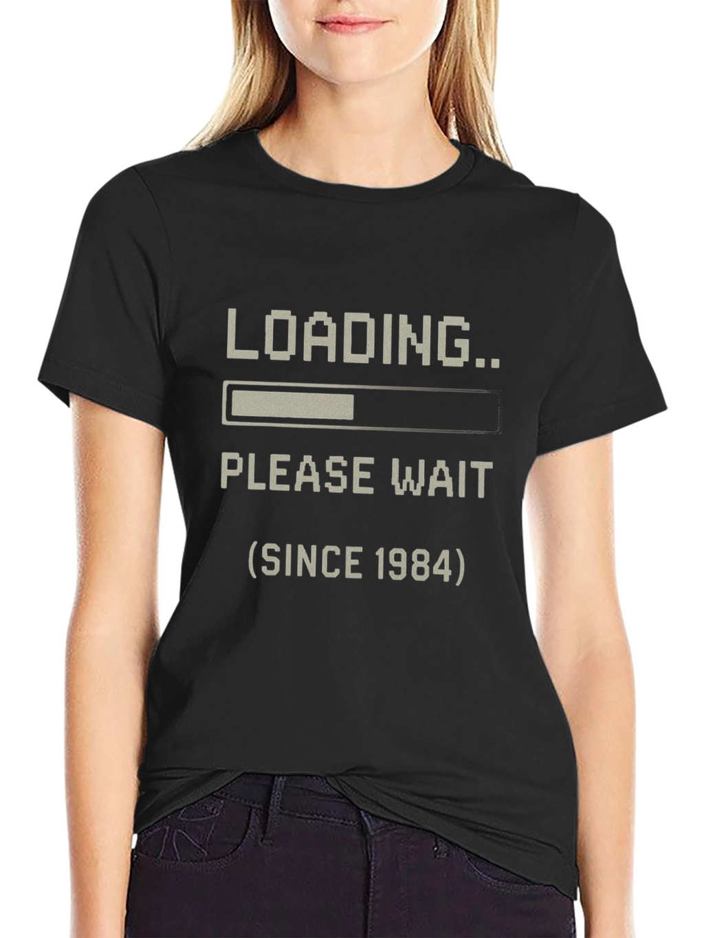 Loading Since 1984 T-Shirt - Black Pixel Art