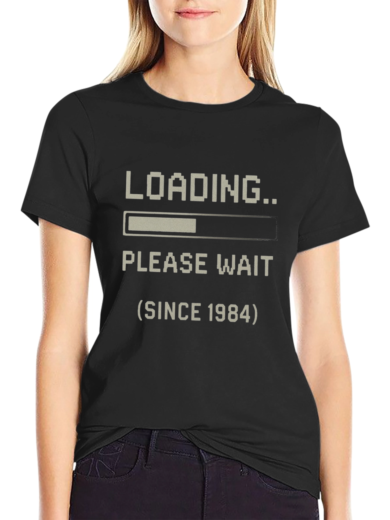 Loading Since 1984 T-Shirt - Black Pixel Art