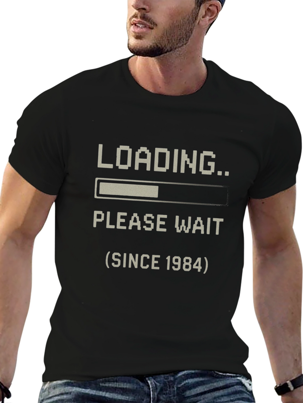 Loading Since 1984 T-Shirt - Black Pixel Art