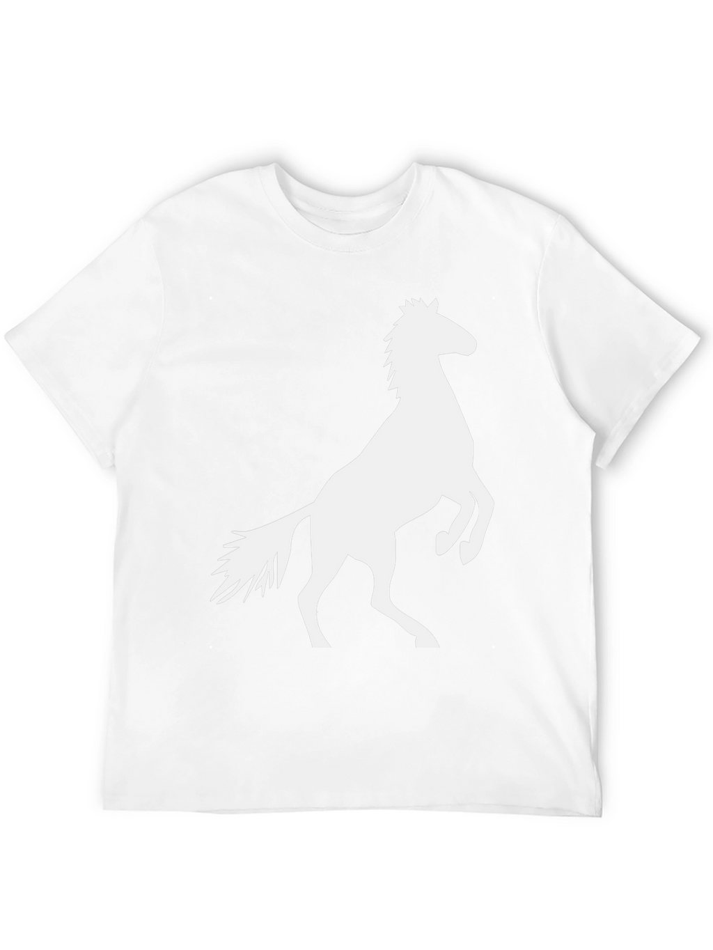 Black Tee with Horse Graphic