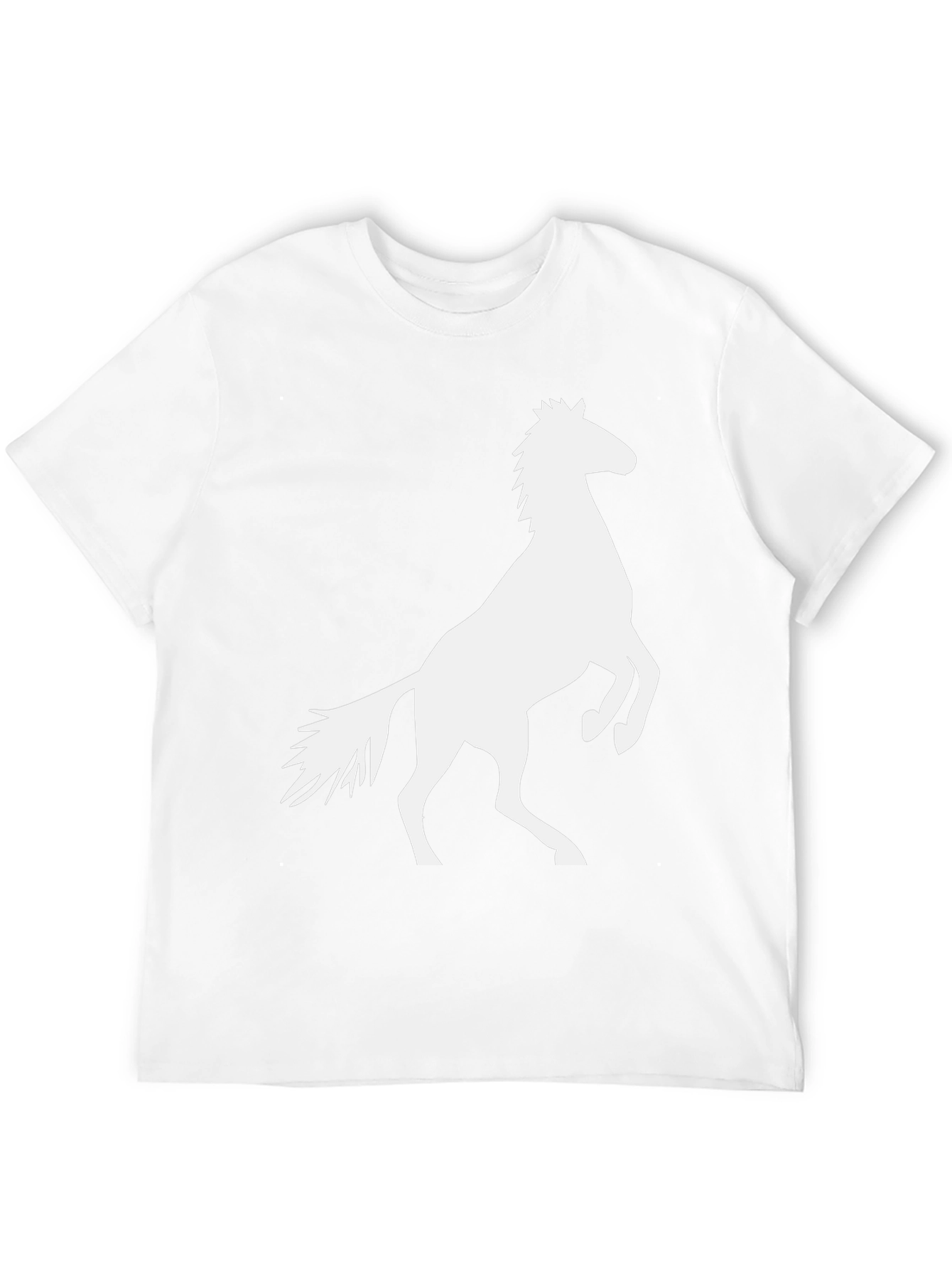 Black Tee with Horse Graphic