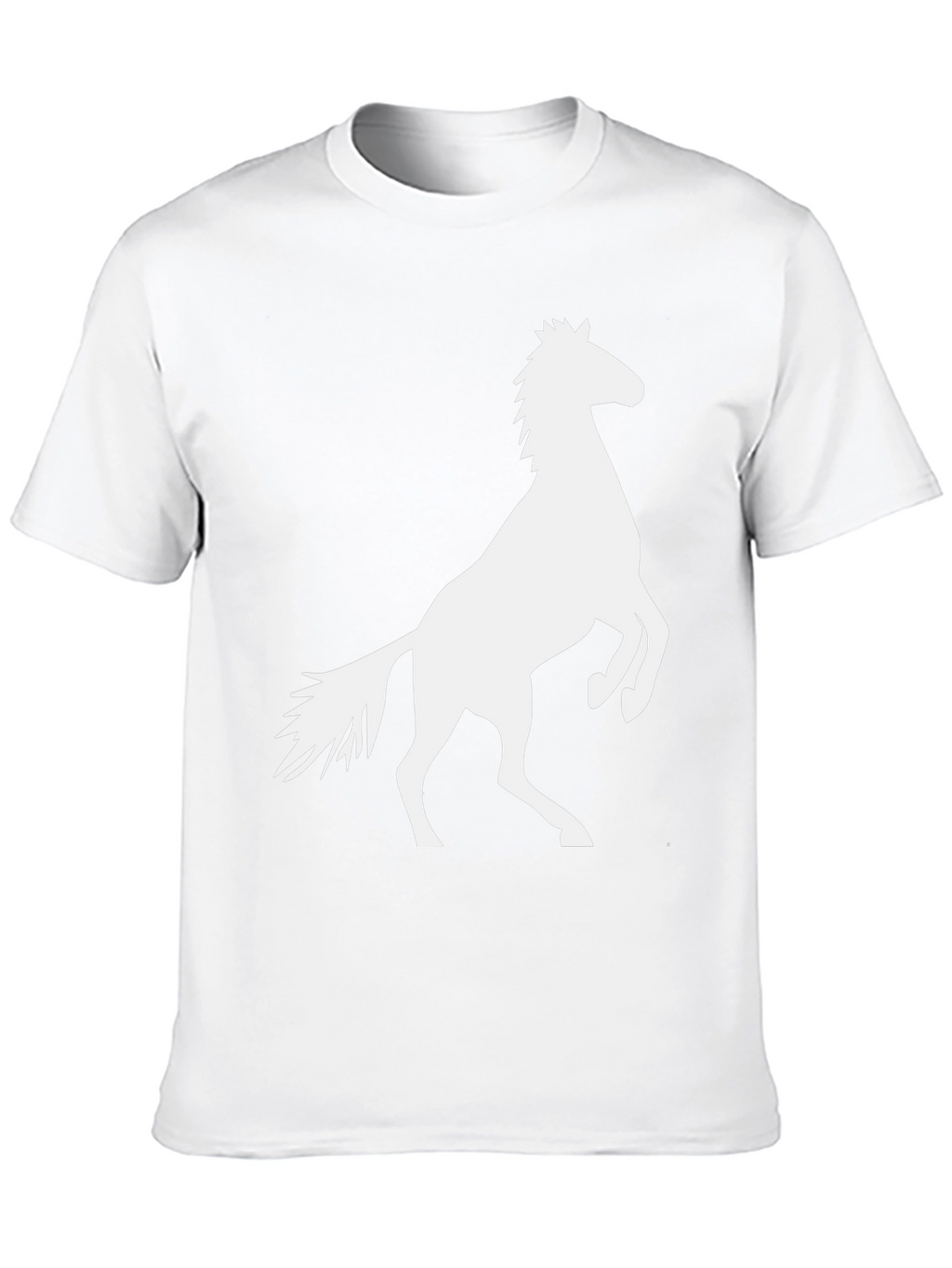 Black Tee with Horse Graphic
