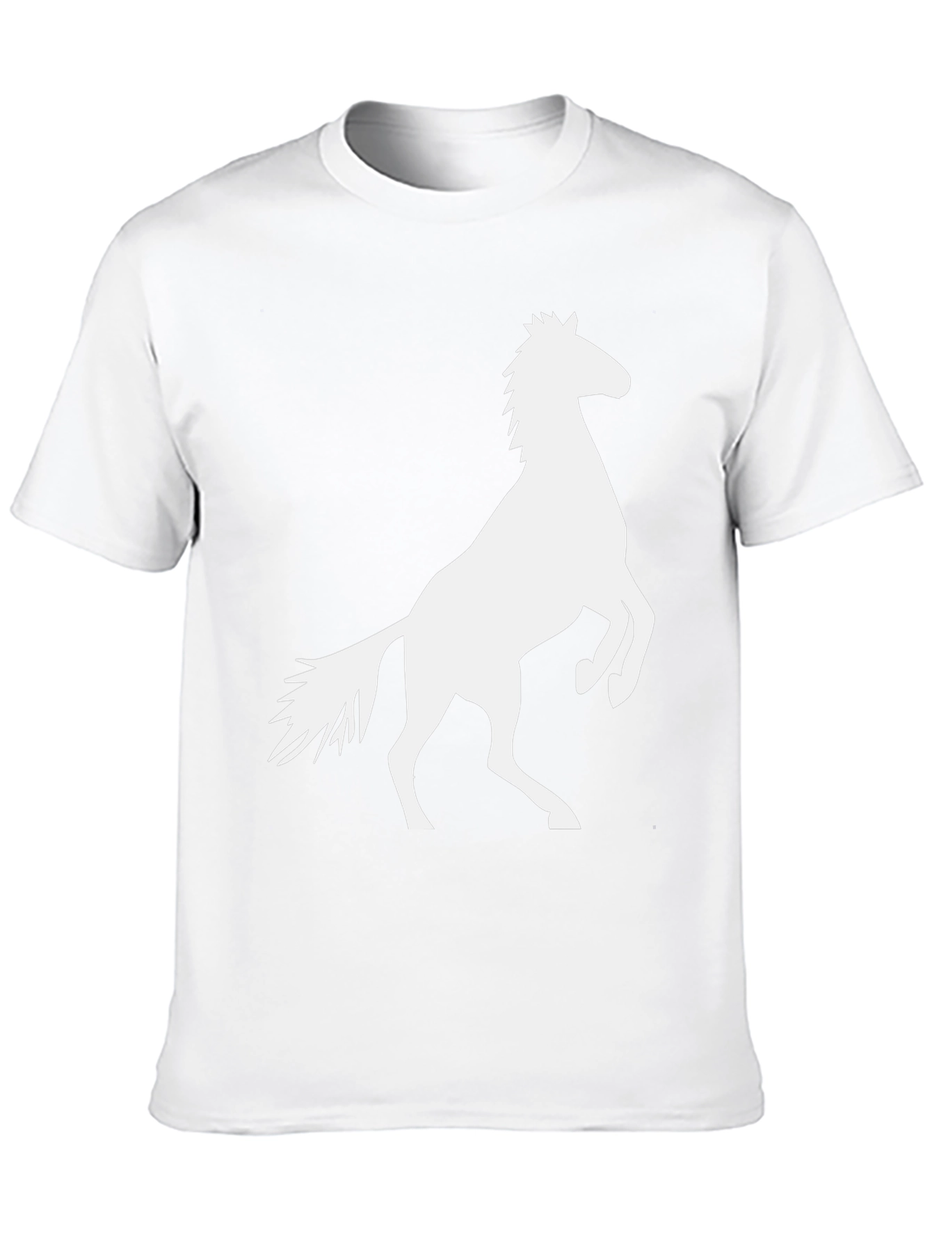 Black Tee with Horse Graphic