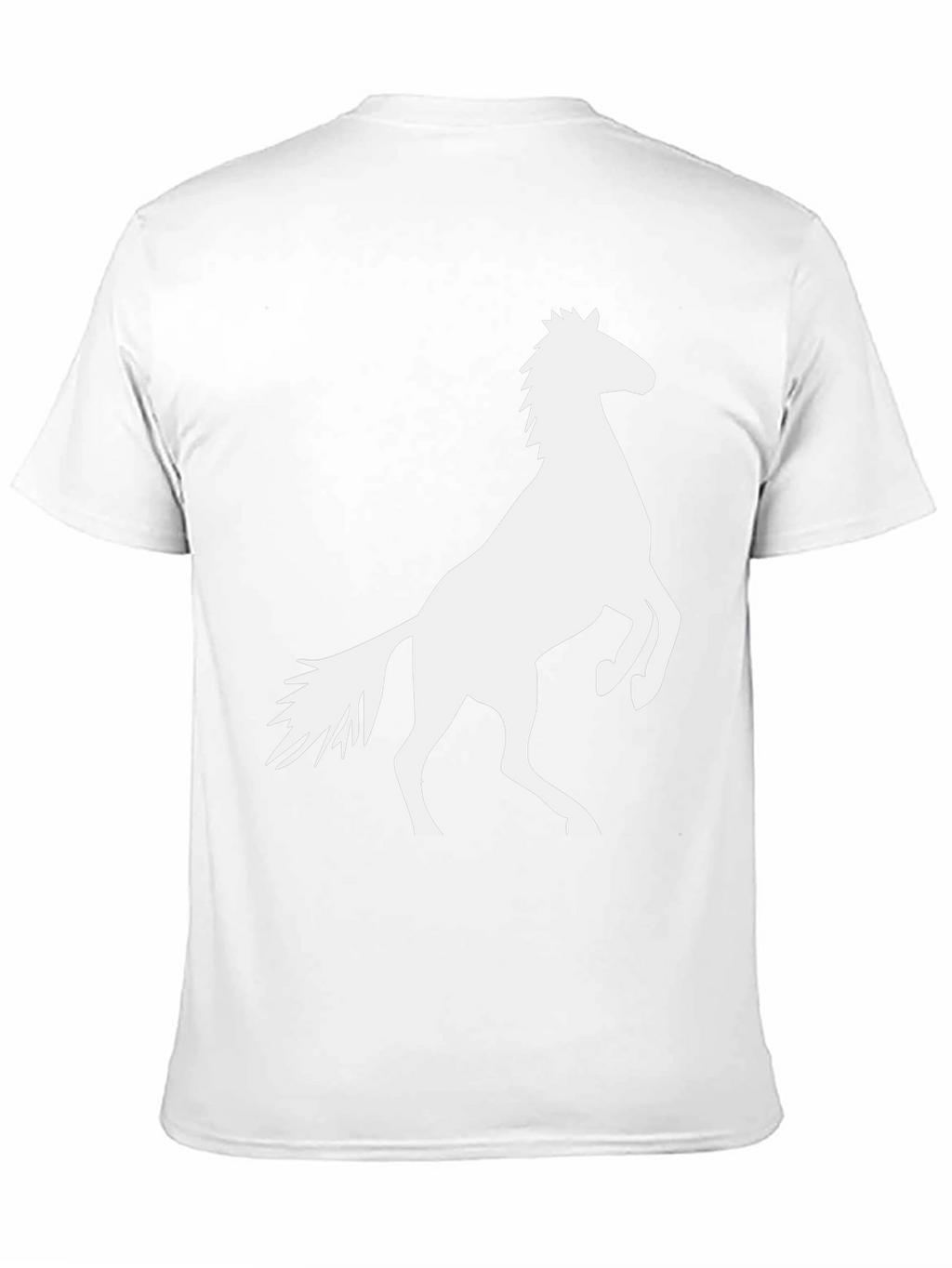 Black Tee with Horse Graphic