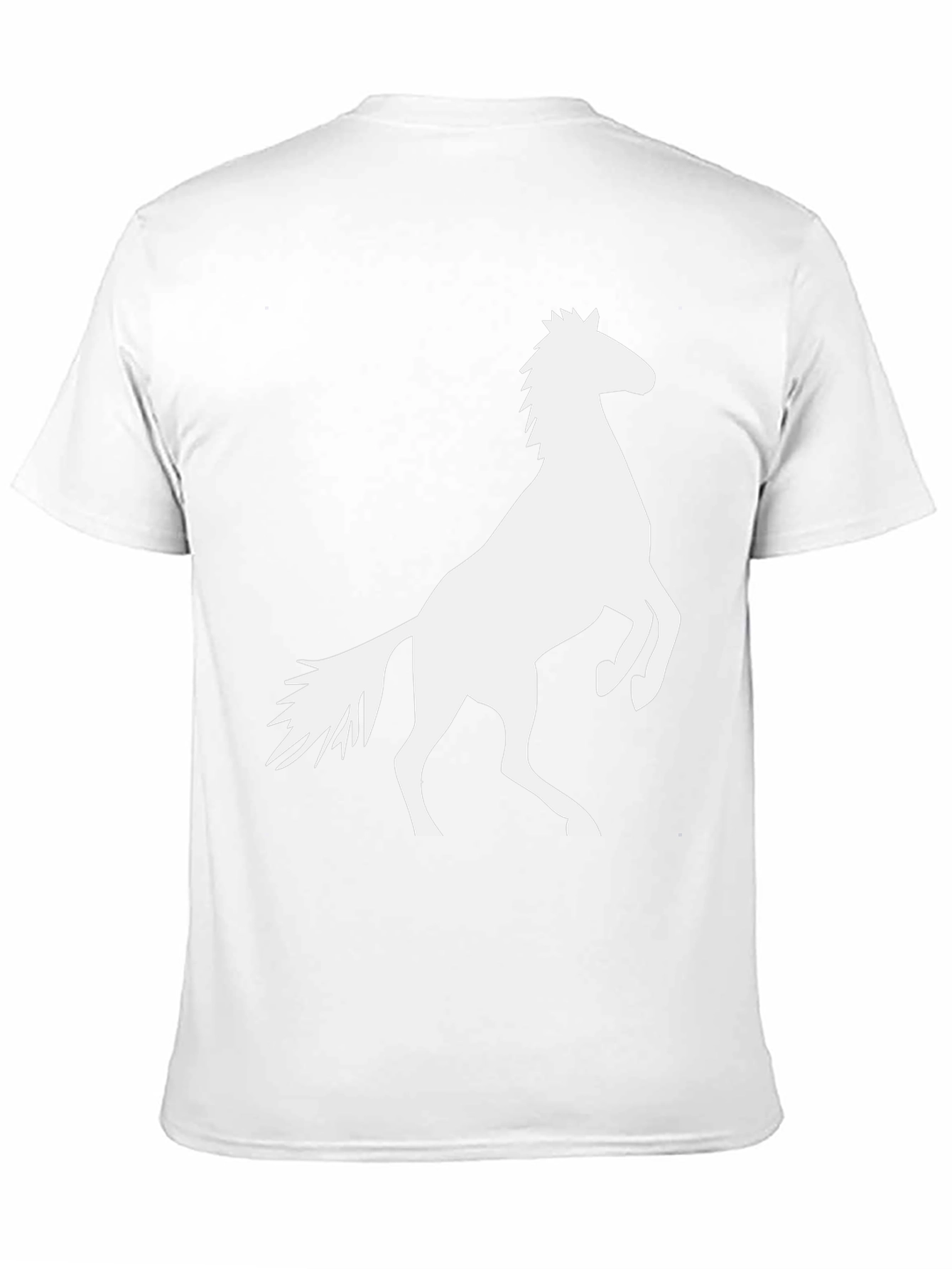 Black Tee with Horse Graphic