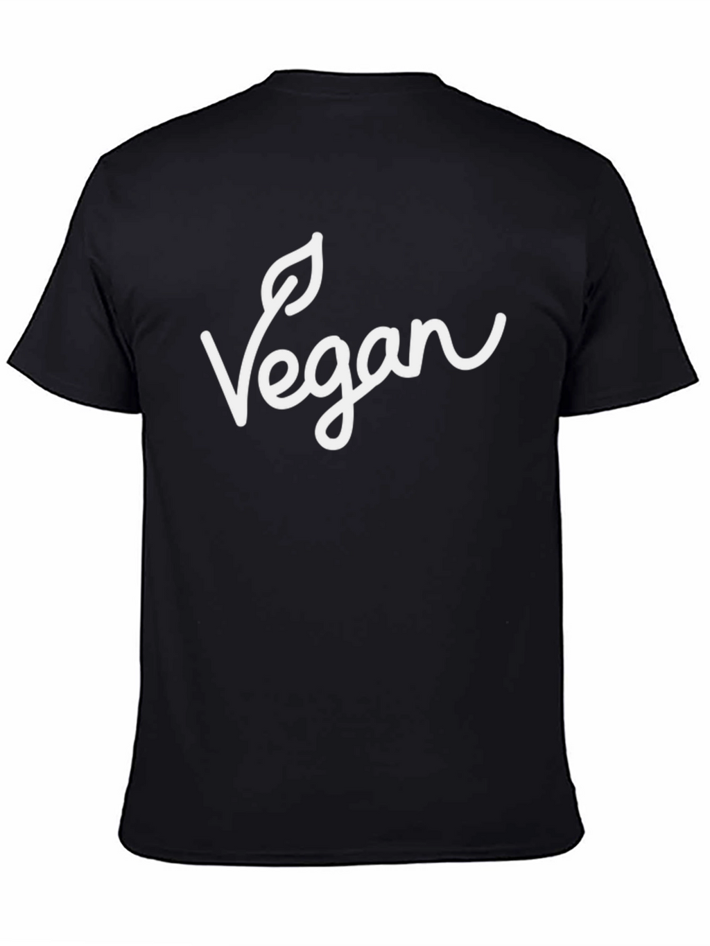 Vegan Statement T-Shirt - Black Casual Fit