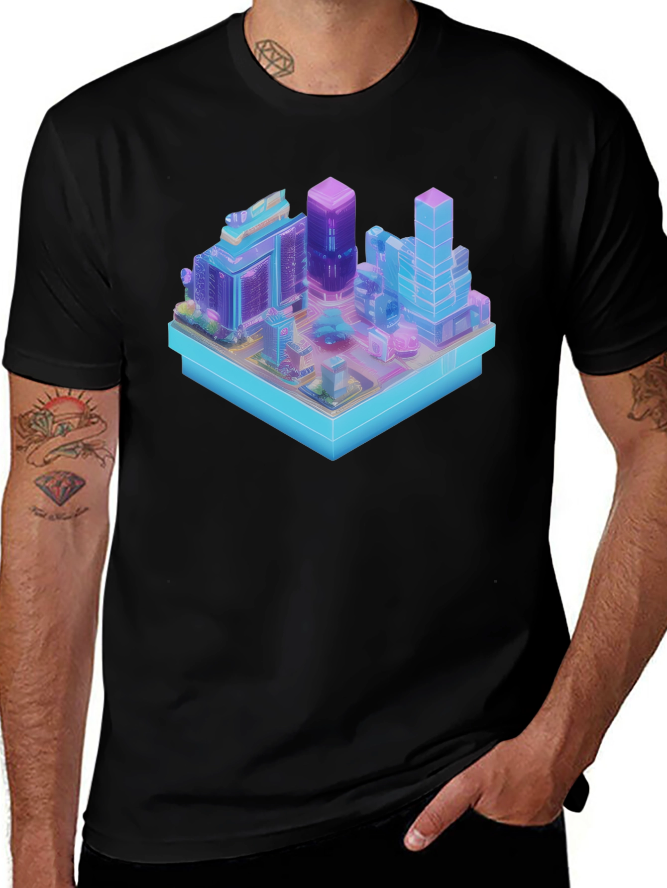 Isometric Cityscape T-Shirt