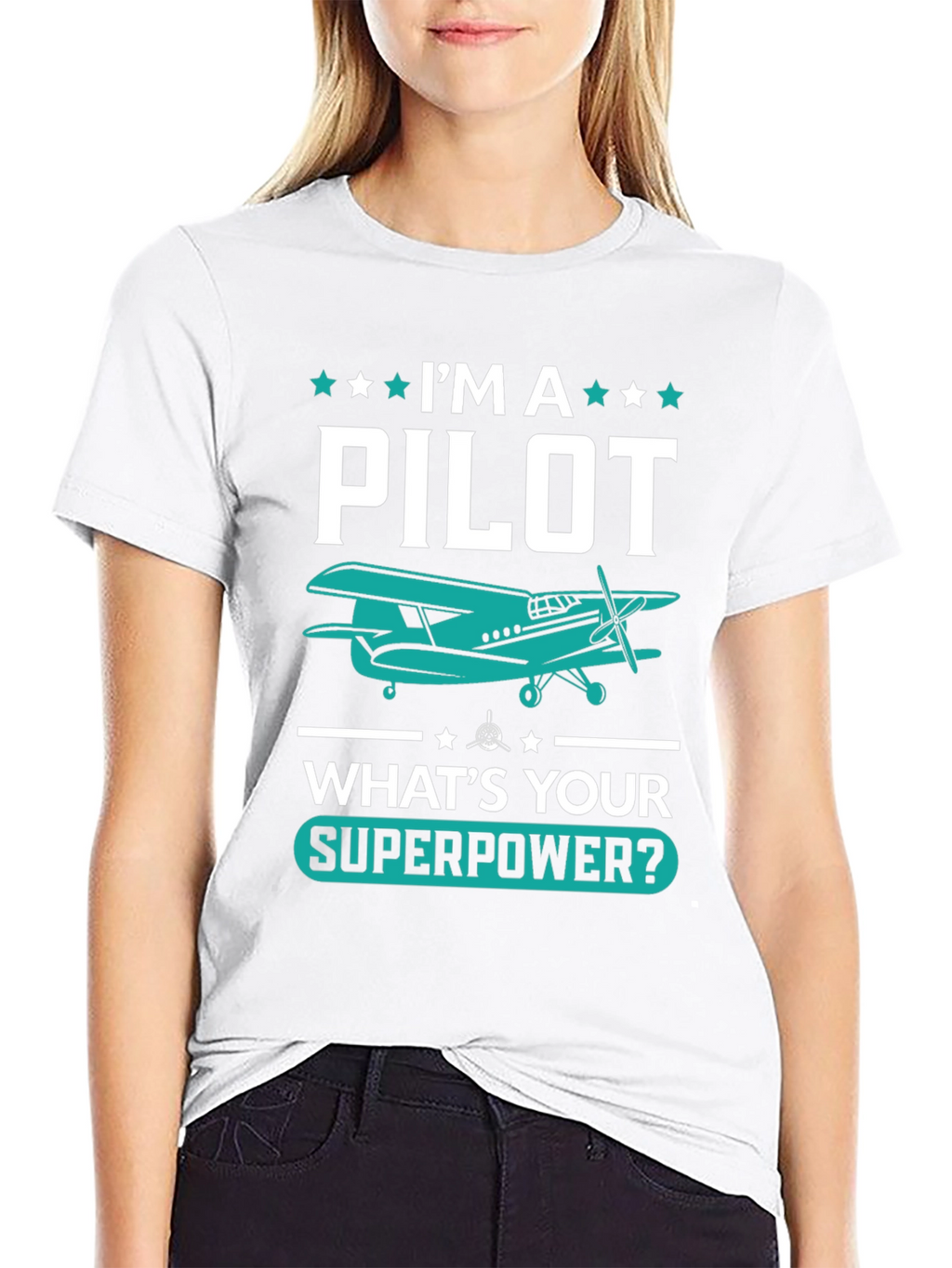 Pilot Superpower T-Shirt - Aviation Gift