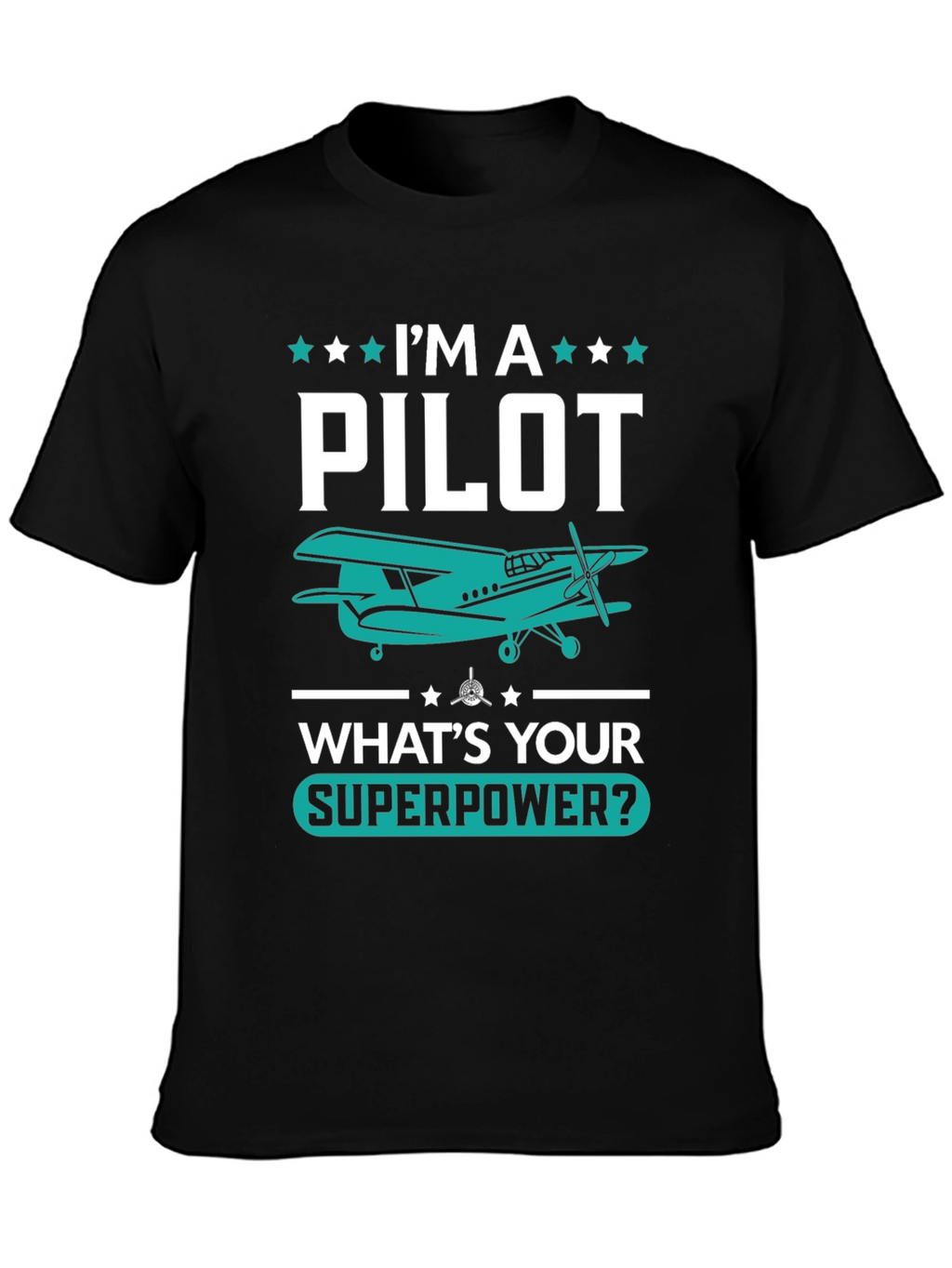 Pilot Superpower T-Shirt - Aviation Gift