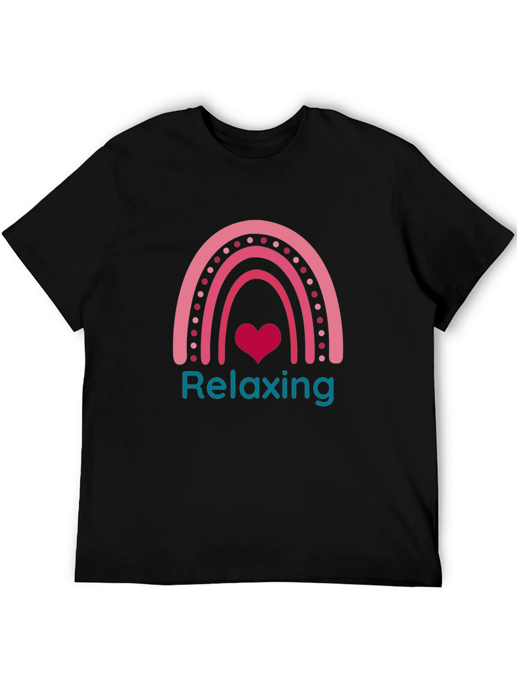 Relaxing Rainbow Heart T-Shirt - Stylish Graphic Tee