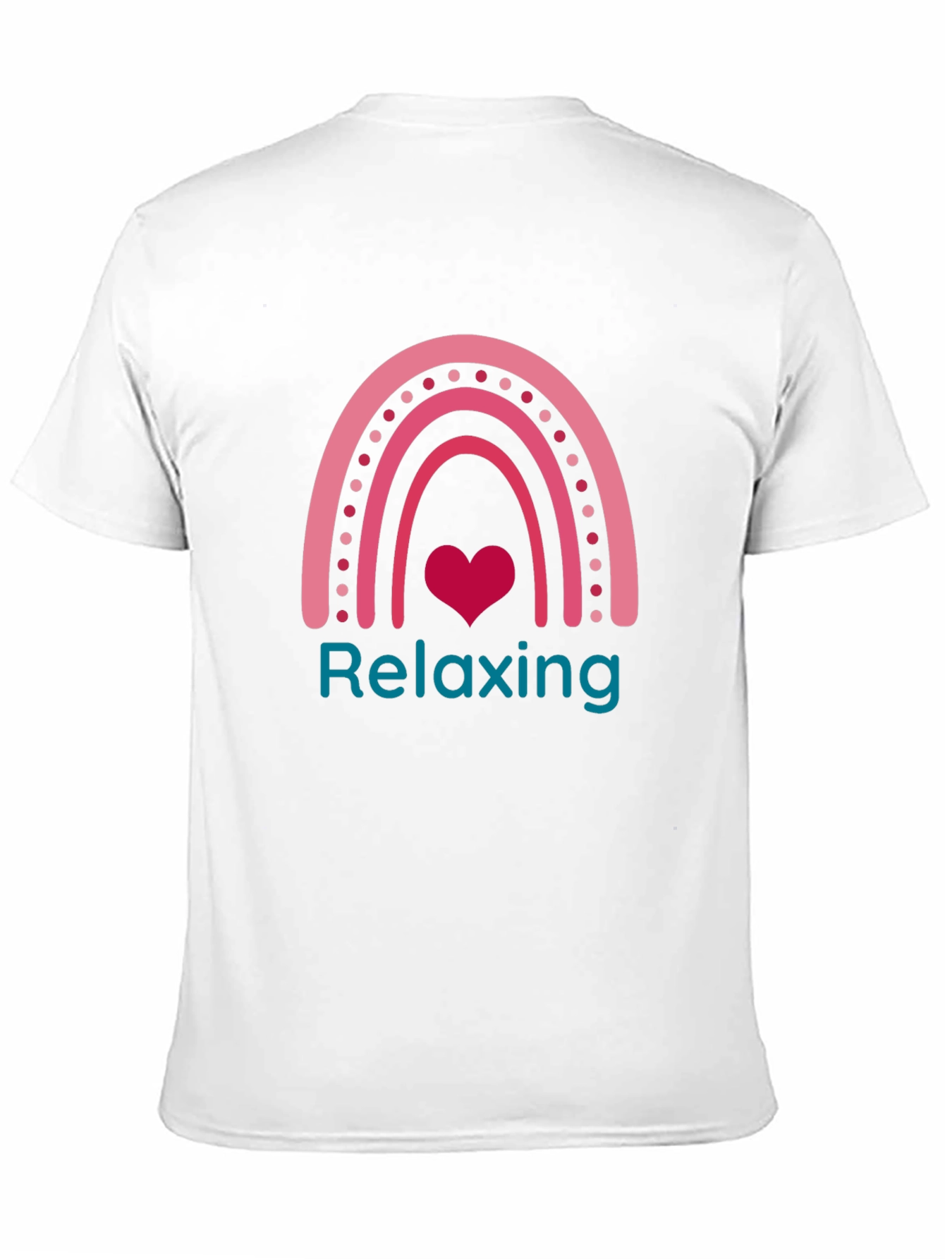Relaxing Rainbow Heart T-Shirt - Stylish Graphic Tee