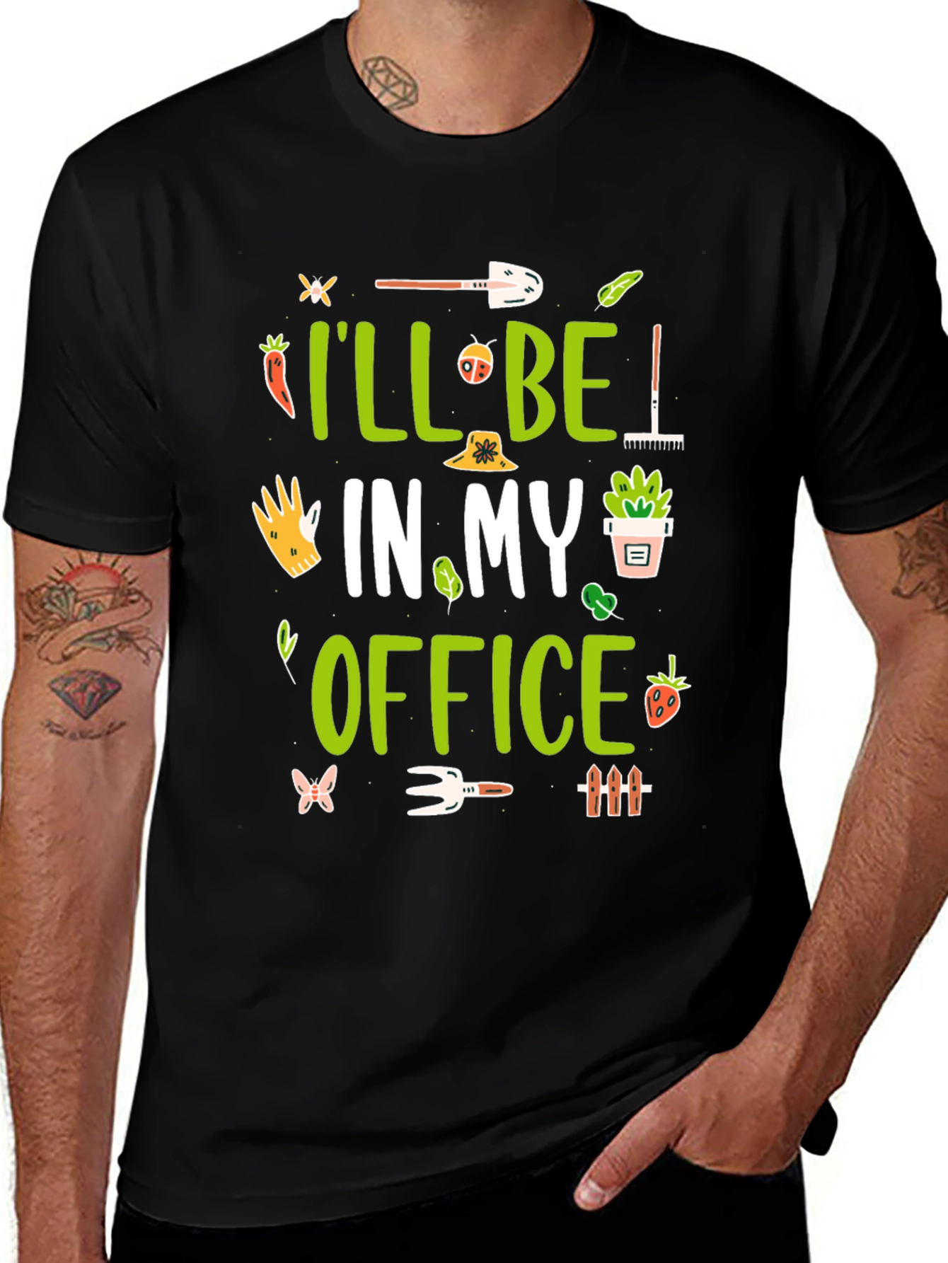 Gardening T-Shirt - Ill Be in My Office Garden Tee