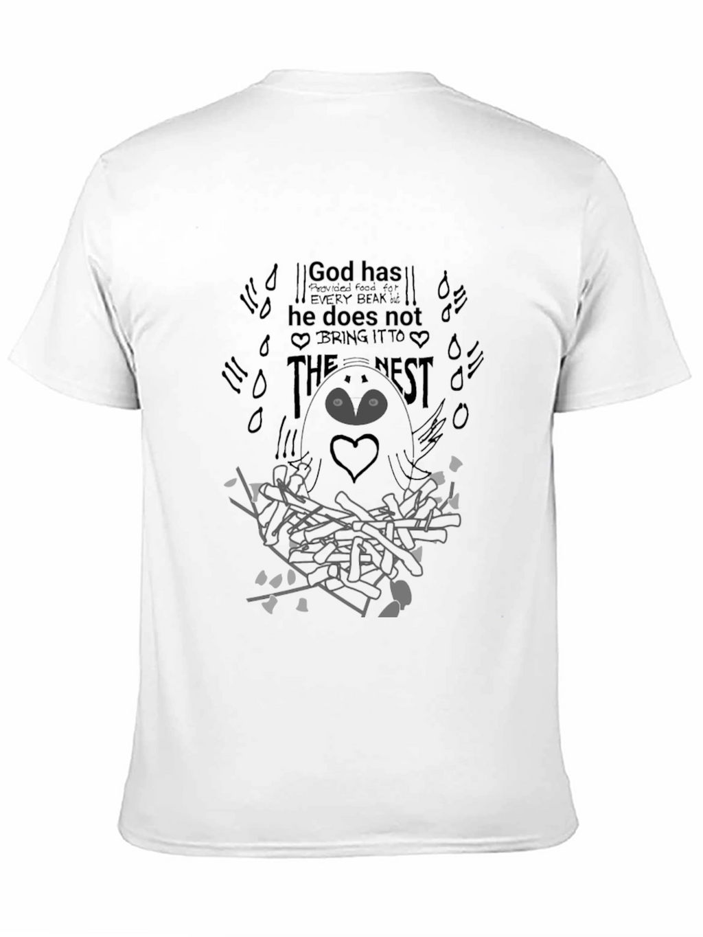 God Provides T-Shirt - Black Graphic Tee