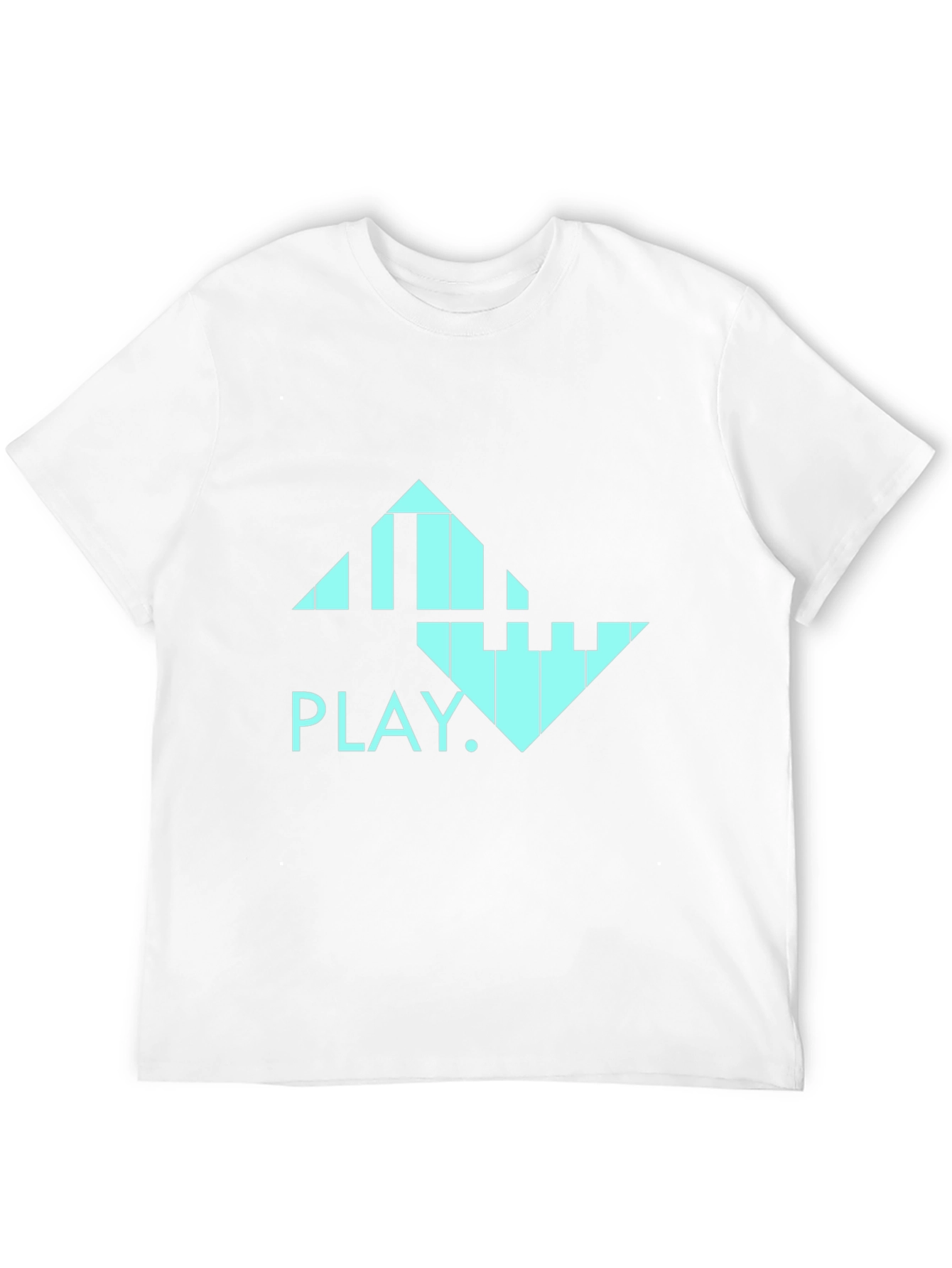 Geometric Piano T-Shirt - Play Music Style