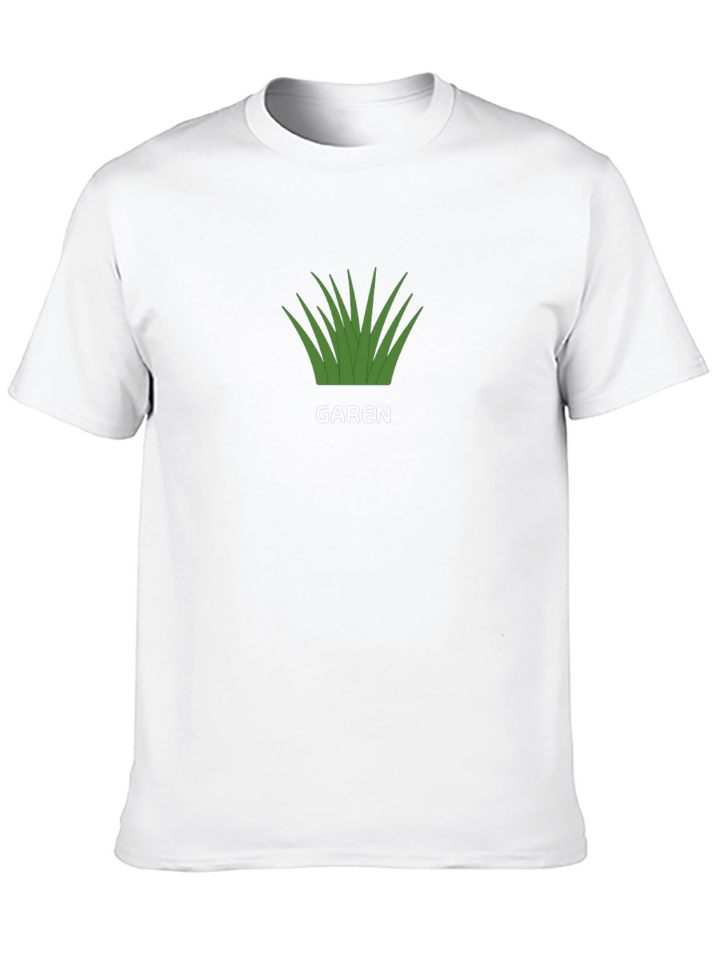 Garen Grass Graphic Tee - Black Cotton Blend