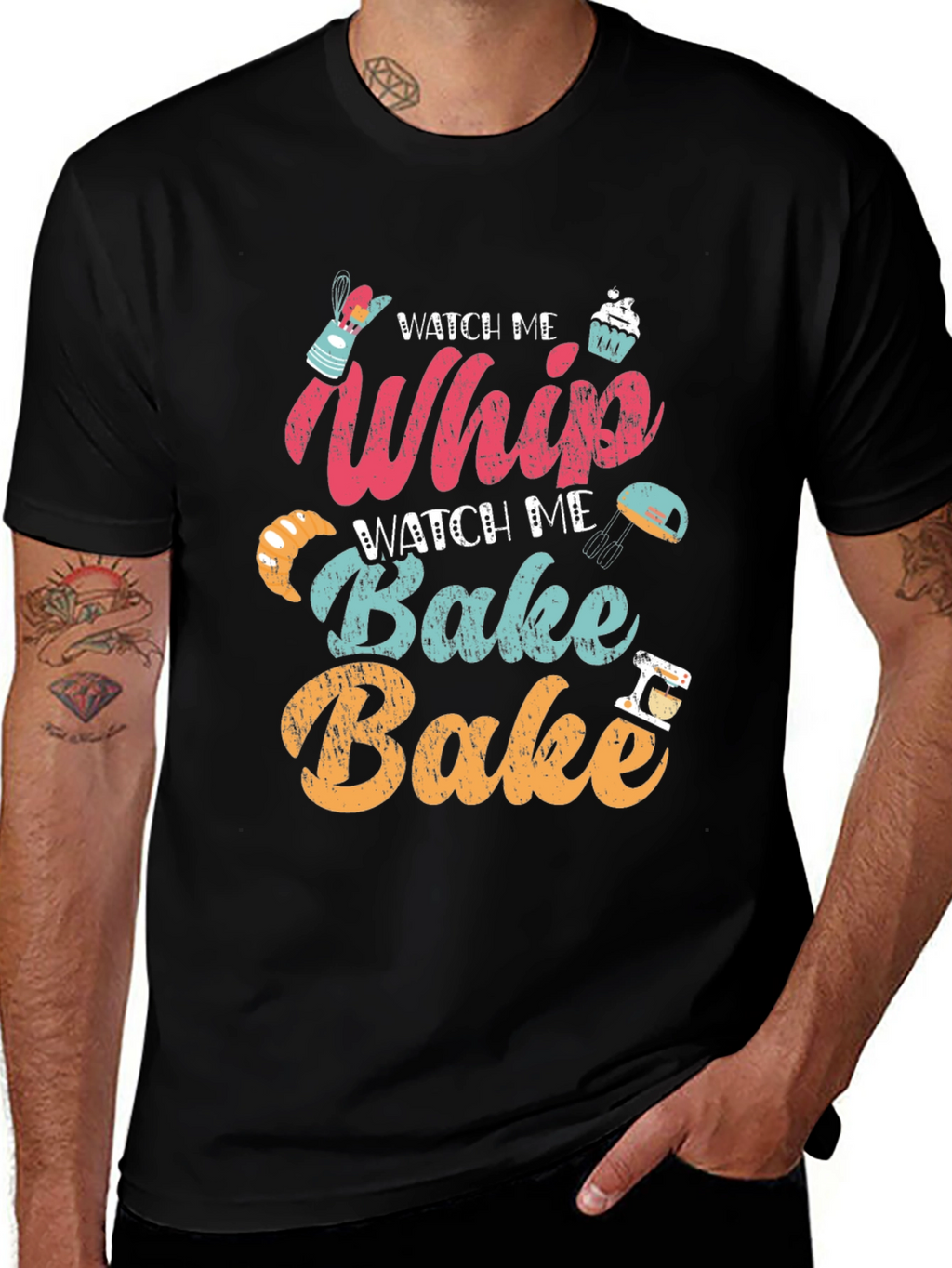 Watch Me Whip Bake T-Shirt - Bakers Delight!
