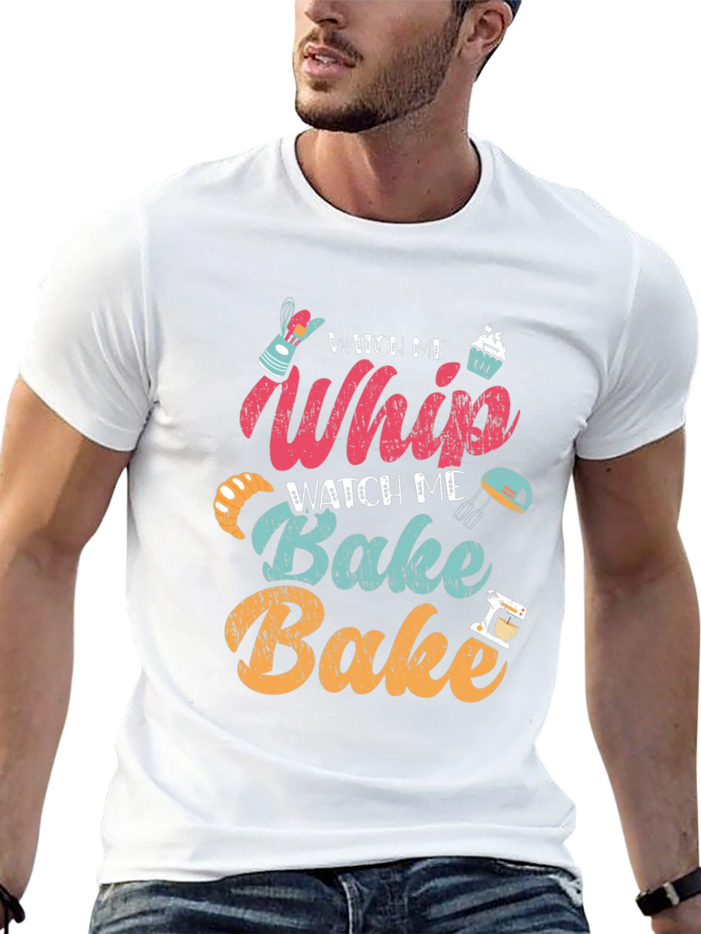 Watch Me Whip Bake T-Shirt - Bakers Delight!